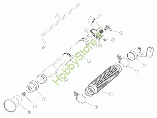 Picture of Tubo lancio e gomito serie 3 Evo  prodotto dal 27/01/22 m