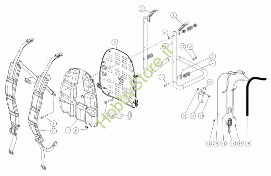 Picture of Telaio, schienale, spallacci L3EVO C/D L.12/18 