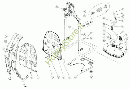 Picture of Telaio, schienale, serbatoio M1200 