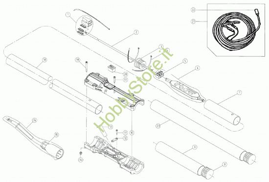 Picture of Gruppo comandi e asta fissa Elivo modello SB100F1
