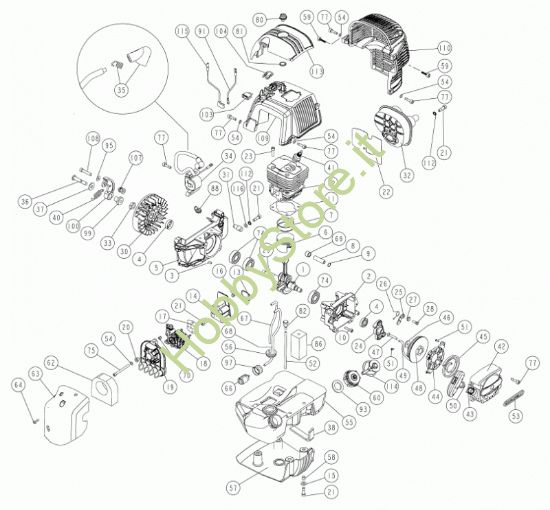 Picture of Motore C5SC 52cc B  prodotto dal 23/08/2022