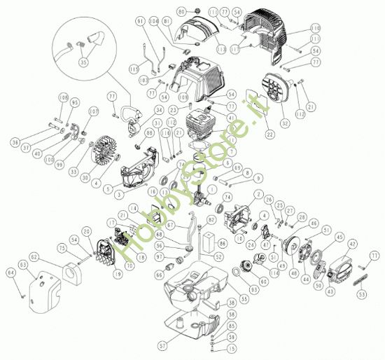 Picture of Motore C5SC 52cc Eur5 prodotto dal  31/07/2020