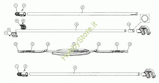 Picture of Tubi prolunga e spallaccio Matr.06036666  prodotto dal 07/07/2006  al  30/04/2007
