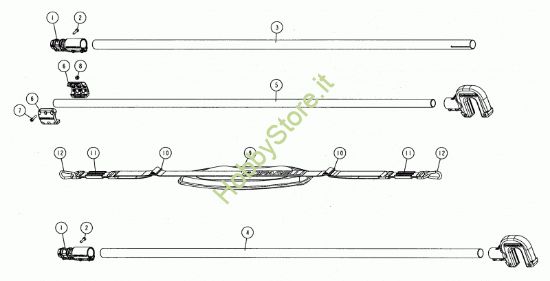 Picture of Tubi prolunga e spallaccio 12/06/2006  dal 06/07/2006 matr.06036665