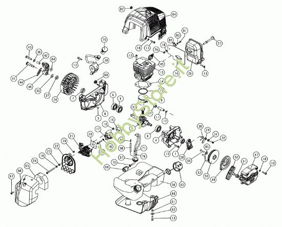 Picture of Motore C5SC 52cc  prodotto dal 28/07/2005  al 15/05/2006