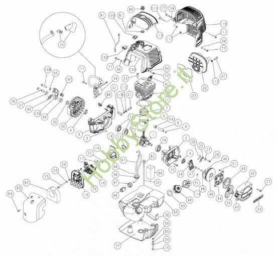 Picture of Motore C5SC 52cc B prodotto dal  19/07/2020