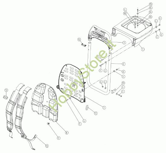 Picture of Telaio e schienale V1200B