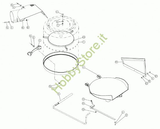 Picture of Serbatoio raccolta e coperchio V1200B- prodotto dal BN/E-EN 15