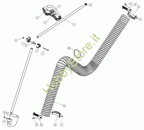 Picture of Tubi impugnatura e aspirazione D.100 V1200  prodotto dal 04/09/2015