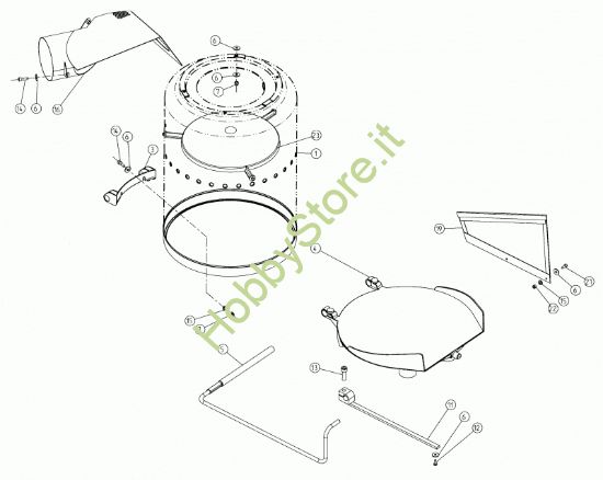 Picture of Serbatoio raccolta e coperchio V1200B-BN  prodotto dal 16/04/2015  al  14/10/2015