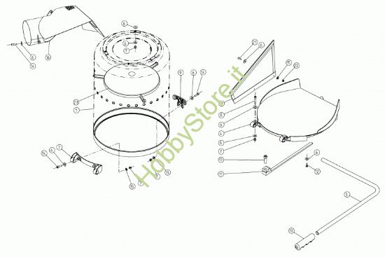 Picture of Serbatoio raccolta e coperchio V1200S