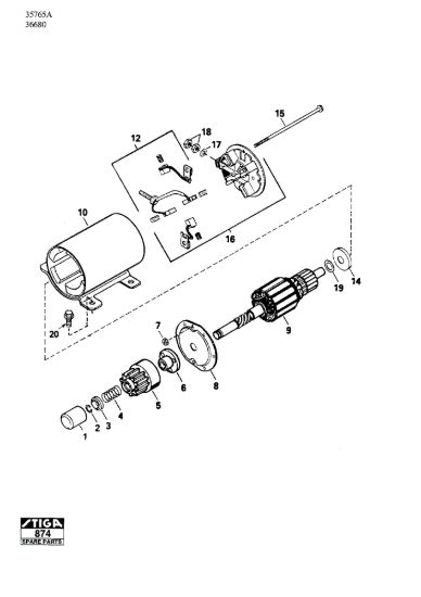 Picture of Starter Motor 12V