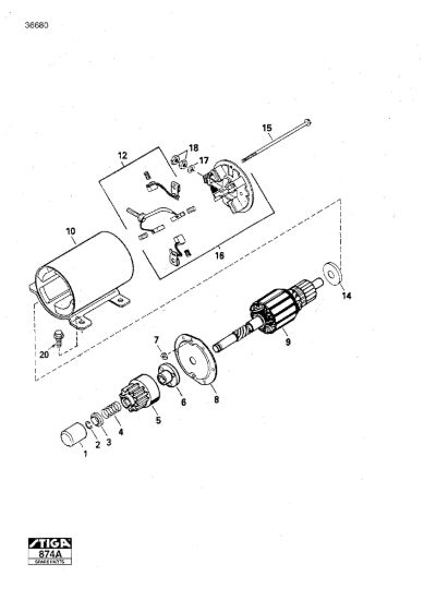 Picture of Starter Motor 12V