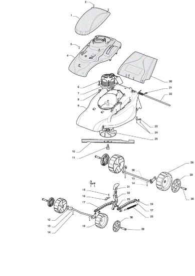 Picture of Chassis E Regolazione Altezza di Taglio
