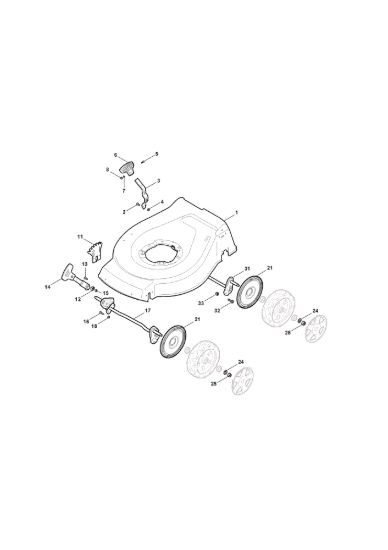 Picture of Chassis E Regolazione Altezza di Taglio
