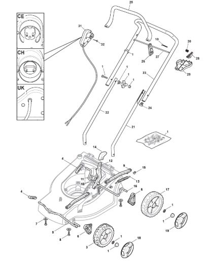 Picture of Chassis e Manico Parte Superiore