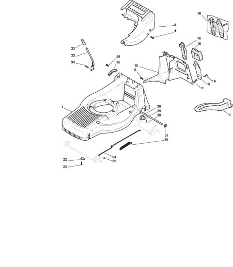 Picture of Chassis E Regolazione Altezza di Taglio