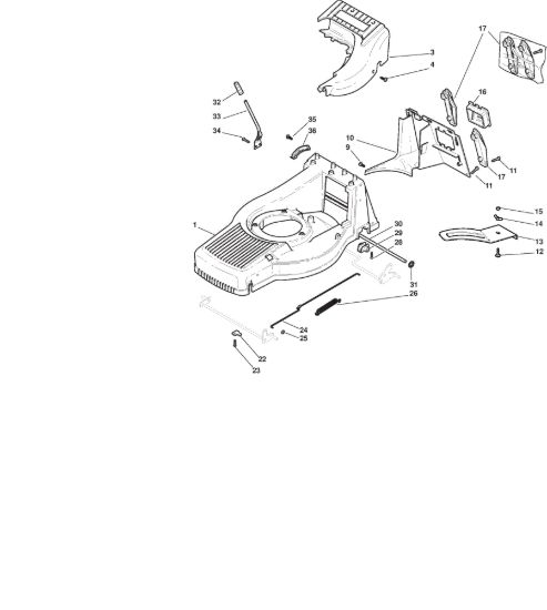 Picture of Chassis E Regolazione Altezza di Taglio
