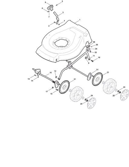 Picture of Chassis E Regolazione Altezza di Taglio