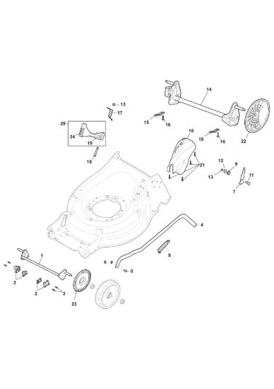 Picture of Chassis E Regolazione Altezza di Taglio
