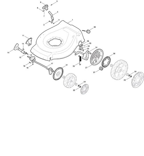 Picture of Chassis E Regolazione Altezza di Taglio