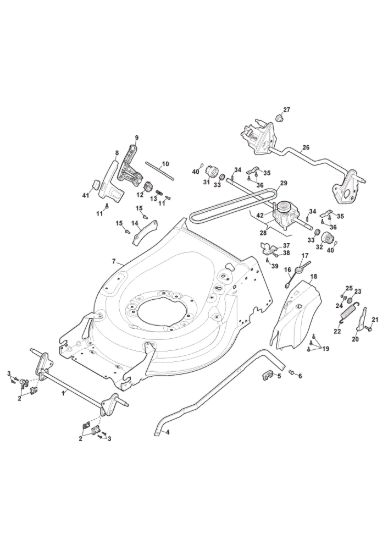 Picture of Chassis E Regolazione Altezza di Taglio