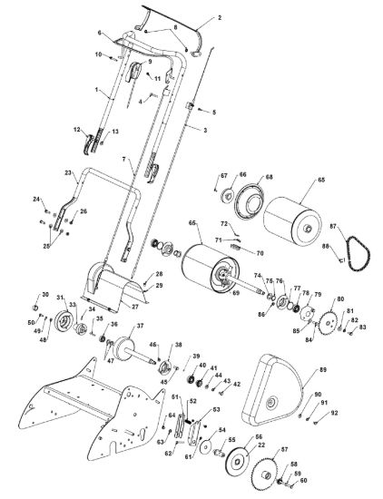 Picture of Opc/Clutch Levers,Control Cables,Rear Rollers
