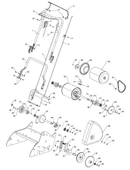 Picture of Opc/Clutch Levers,Control Cables,Rear Rollers