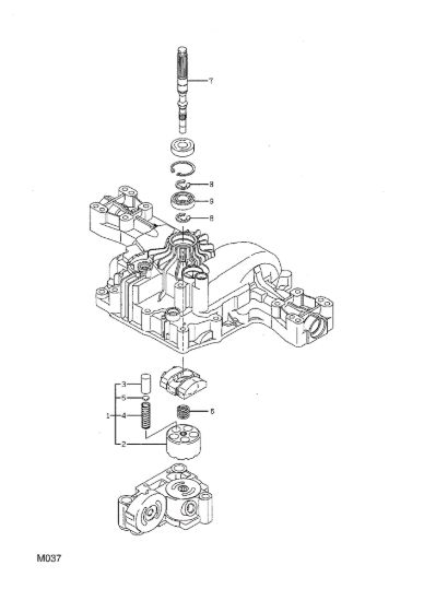 Picture of Trasmissione Kanzaki K46 Pompa Albero