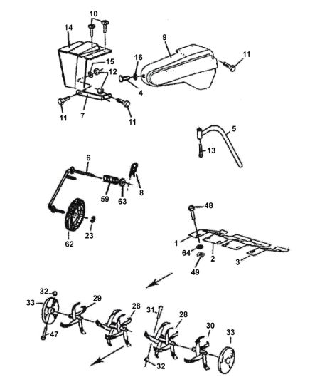 Picture of Tines-Guard,Wheel-Depth Bar,Belt Cover