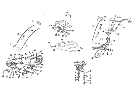 Picture of Control Cables,Belt-Transmission,Handlebar