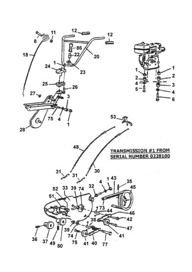 Picture of Control Cable,Drive Belts,Transmission From 022810