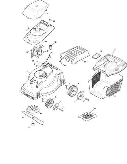 Picture of Chassis E Regolazione Altezza di Taglio
