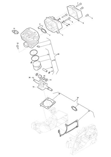 Picture of Motore - Cilindro, Pistone, Albero Motore