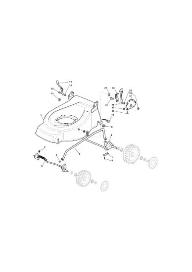 Picture of Chassis E Regolazione Altezza di Taglio