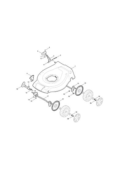 Picture of Chassis E Regolazione Altezza di Taglio