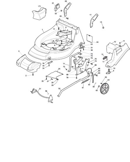 Picture of Chassis E Regolazione Altezza di Taglio