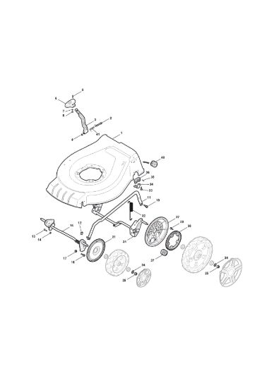 Picture of Chassis E Regolazione Altezza di Taglio
