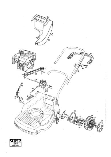 Picture of Chassis E Regolazione Altezza di Taglio