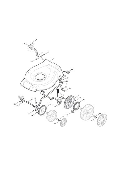 Picture of Chassis E Regolazione Altezza di Taglio
