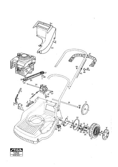 Picture of Chassis E Regolazione Altezza di Taglio