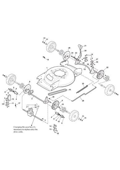 Picture of Chassis E Regolazione Altezza di Taglio