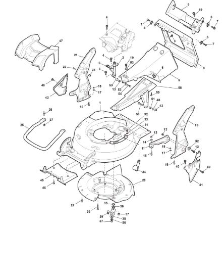 Picture of Chassis E Regolazione Altezza di Taglio