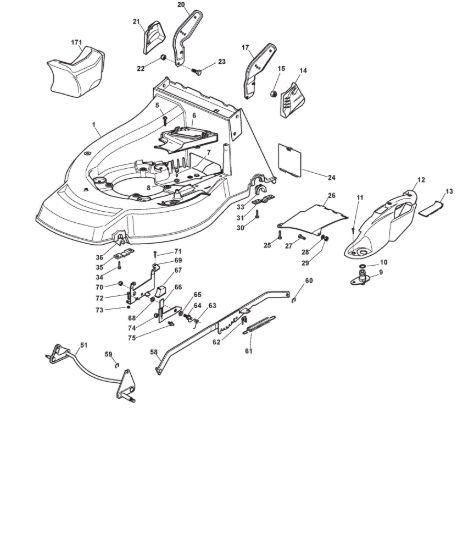 Picture of Chassis E Regolazione Altezza di Taglio