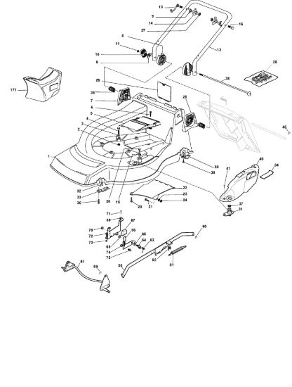 Picture of Chassis E Regolazione Altezza di Taglio