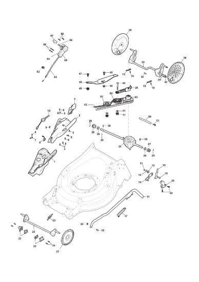 Picture of Chassis E Regolazione Altezza di Taglio