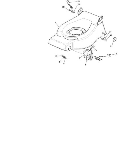 Picture of Chassis E Regolazione Altezza di Taglio