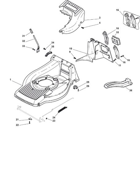Picture of Chassis E Regolazione Altezza di Taglio