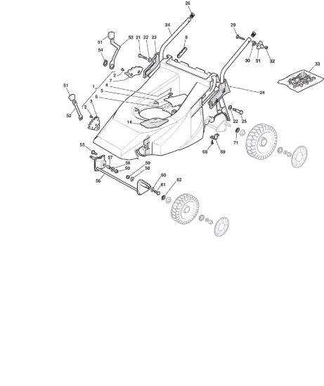 Picture of Chassis E Regolazione Altezza di Taglio