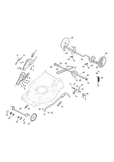 Picture of Chassis E Regolazione Altezza di Taglio